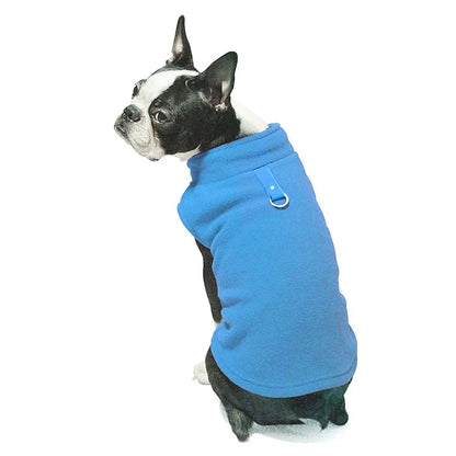 Warm Fleece Dogs Clothes Pet Dog Jacket Vest With D-Ring For Small Dog Cats Clothing French Bulldog Costumes Chihuahua Coat