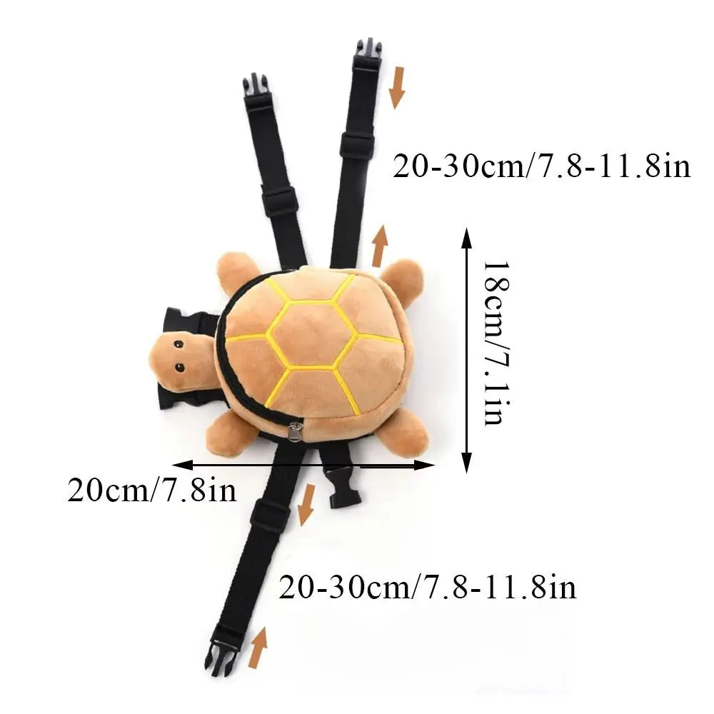 Soft Turtle Shape Dog Backpack Cartoon Portable Dog Snack Bag Large Capacity Adjustable Puppy School Bag Pet Supplies