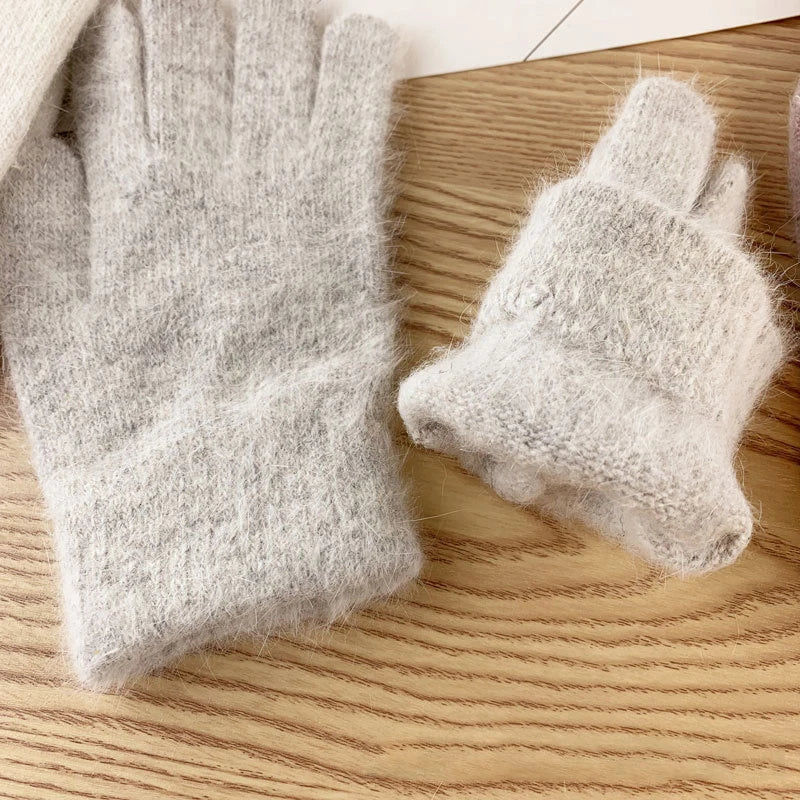 Gloves women's winter cute plush warm riding gloves women gloves womens gloves women winter gloves winter gloves women