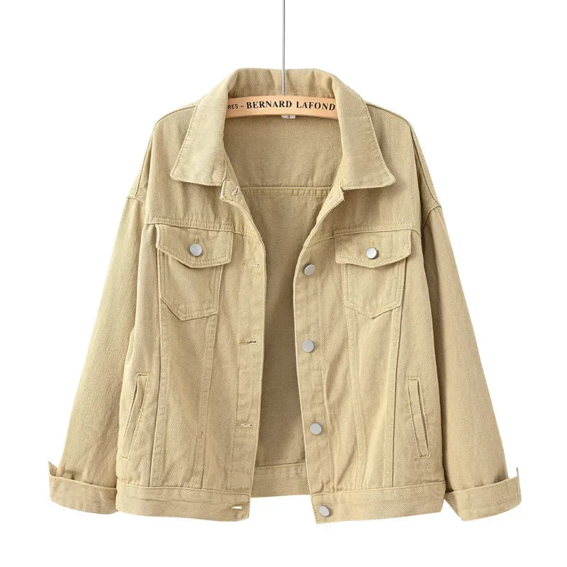 Y2k Denim Jeans Coat Cotton Women Button Spring Autumn Ropa Cardigan Punk Gothic Bomber Jacket Windbreaker Elegant Jackets