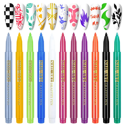 Nail Art Drawing Graffiti Pen, Liner Brush, 3D Abstract, DIY Flower Pattern, Beauty Manicure Tools