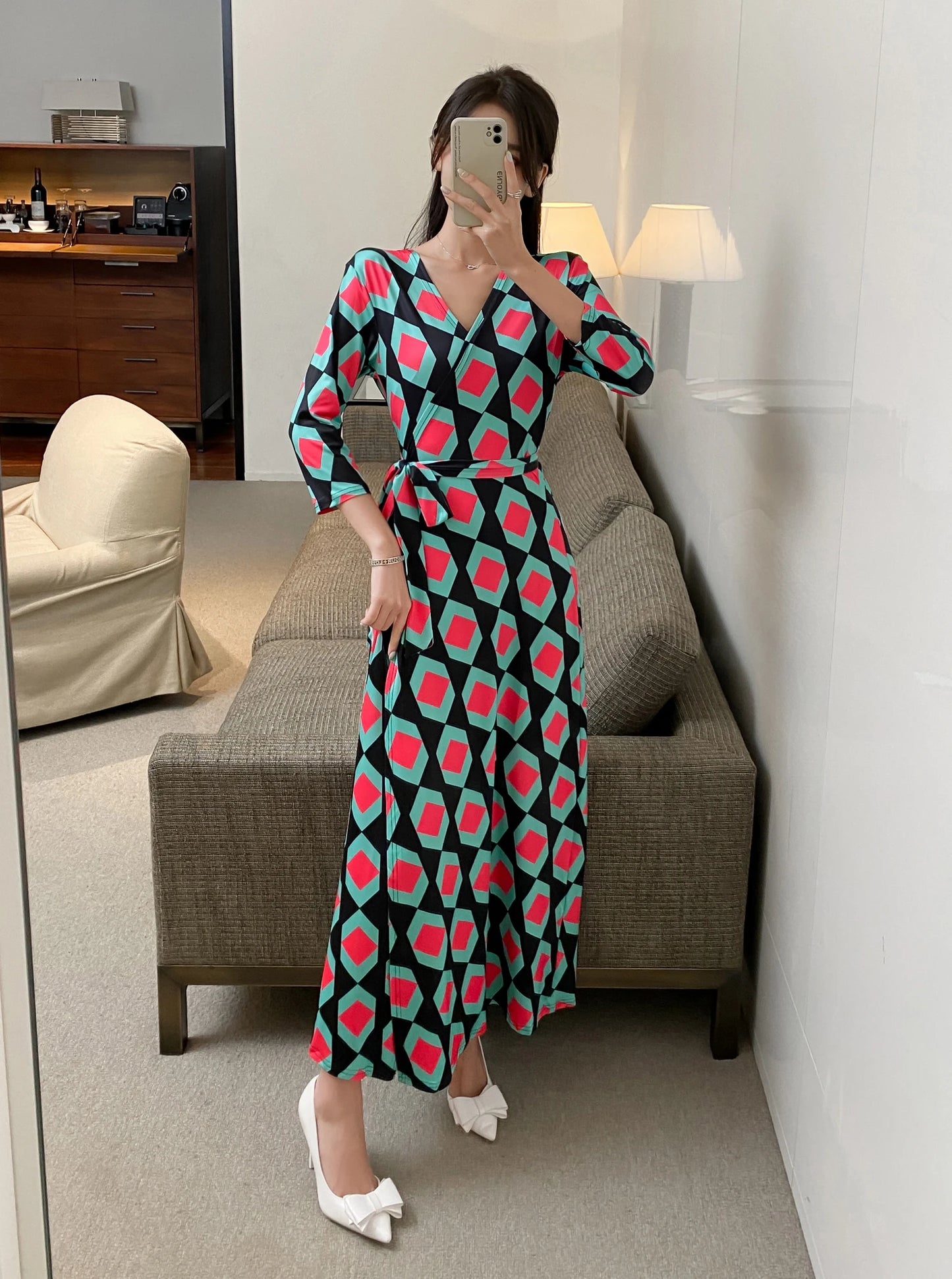 ZAROY Women Wrap Long Dress Summer Sexy V Neck Side Split Party Club Dress Chic Streetwear Elegant Evening Slim Beach Vestidos