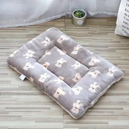 Soft Pet Bed Mats Short Plush Pet Sleeping Bed Mats for Cats Dogs Cute Pad Blanket Warm Kitten Cushion Cat Accessories
