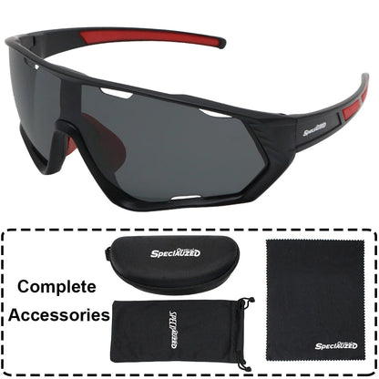 Sports Sunglasses for Men Women Youth UV400 Large Lenses Baseball Goggles Cycling Running Softball Biking Running Glasses