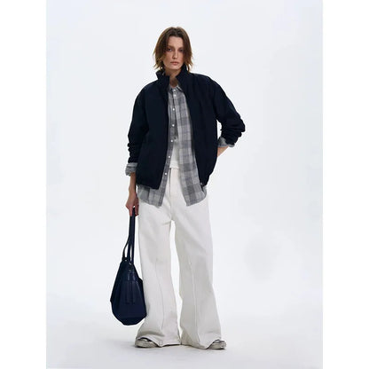 White Jeans Women Y2K Baggy Woman Vintage High Waisted Jeans Straight Streetwear Casual Loose Big Size Wide Leg Denim Pants