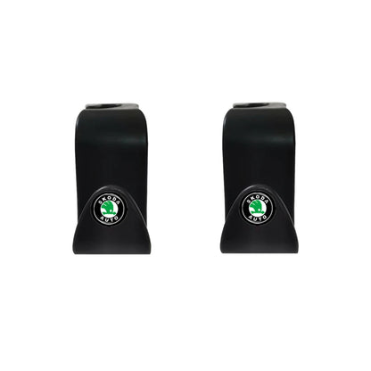 2Pcs Auto Seat Hook Storage Hanger Car Accessories For Skoda Octavia 2 3 A5 KAMIQ KODIAQ SUPERB RAPID FABIA YETI 2020 2021 2024