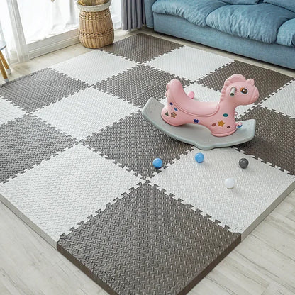 New 30*30cm Thicken Sports Gym Mat Protection EVA Leaf Grain Floor Mats Yoga Fitness Non-Slip Splicing Rugs Shock Room Play Mats