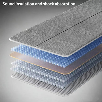 Foldable Lightweight Yoga Mat, Portable Non-Slip Soundproof Home Fitness Pad, Student Dorm Single Dance Exercise Mat