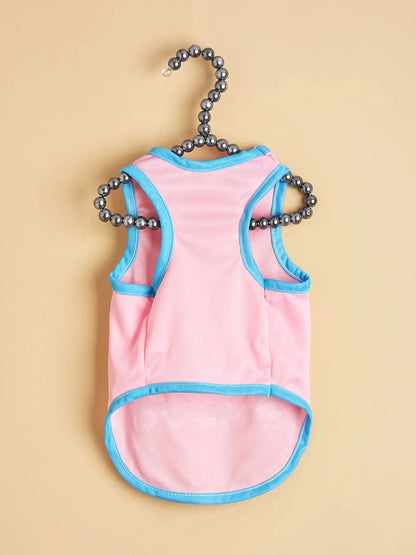 Pet clothes: dog and cat vest Light, breathable, comfortable, simple, generous, fresh and cute, suitable for all seasons