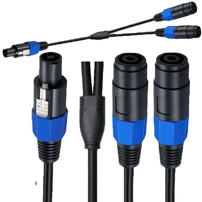 Speakon Splitter 1 To 2 Splitter Y Cable Speaker Break Out Cable Speakon Female Male To Dual Male Extension SOUND Cable