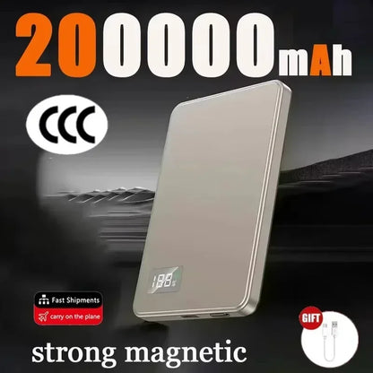 Lenovo 500000mAh PD22.5W Magnetic Power Bank 2027NEW Fast Charging Wireless External Battery For Magsafe For Xiaomi iPhone