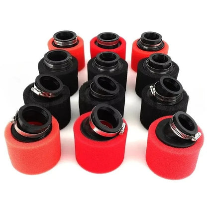 Foam Air Filter 35mm 38mm 42mm 45mm 48mm 50mm 60mm Sponge Cleaner Moped Scooter Dirt Pit Bike Motorcycle Black and Red