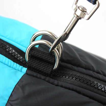 Winter Pet Coat Dog Clothing Warm Rainproof Overall Traction Cotton Pet Clothing Thick Big Dog Vest Pet Supplies Charge Coat