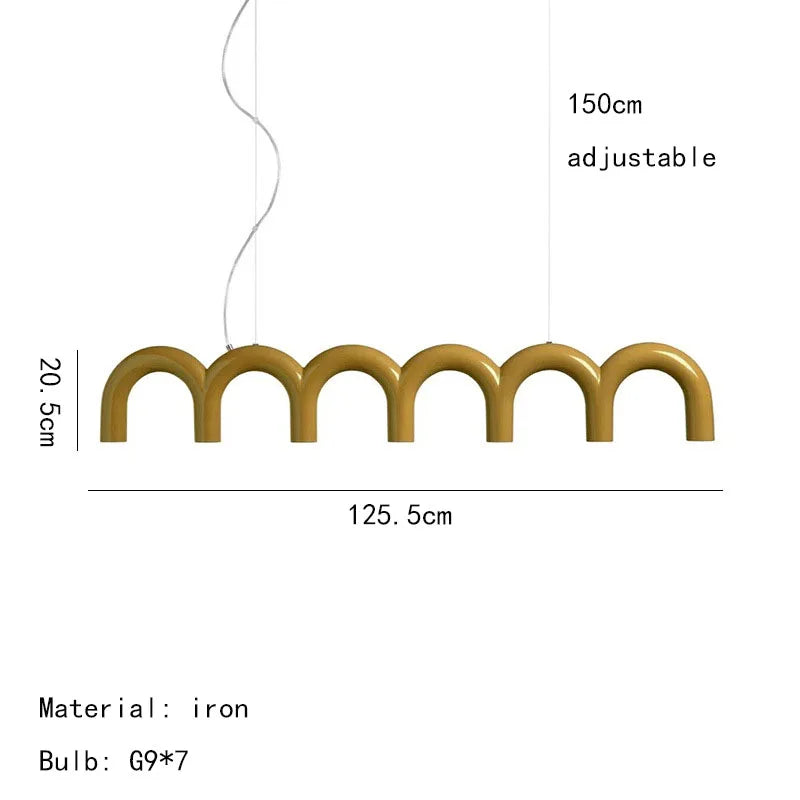 High-level LED Chandelier Modern Art Lights Bedroom Kitchen Designer Bar Long Lamps Restaurant Living Room Home Decor Lighting