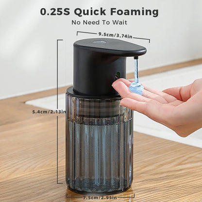 Kitchen 300ml Automatic Liquid Soap Dispenser USB Rechargeable Touchless Hand High Capacity Detergent Bathroom Dispenser