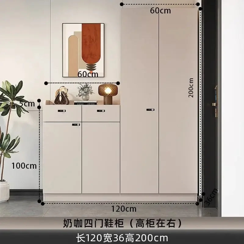 Shoe Storage Cabinet Wood Entryway Storage Store Organizer Display Rack Shelves Retail Display Rack Shelves for Retail Store