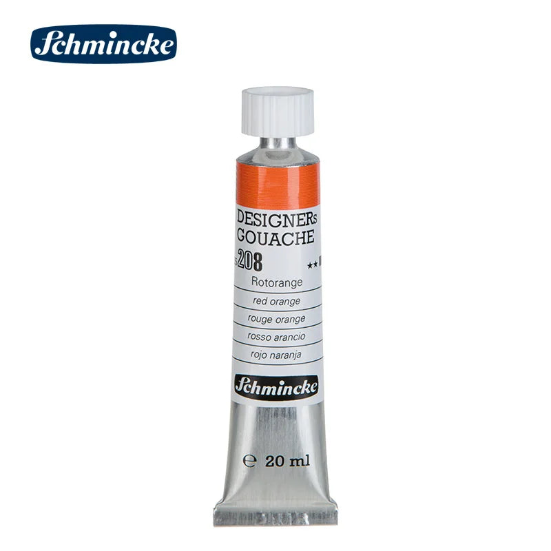 Germany Schmincke Designer Gouache Paint Tube 20ml Opaque Gouache Paint Professional Artist 48 Colors Drawing Art Supplies Cute