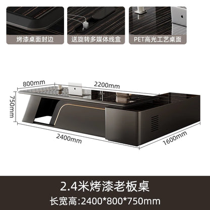 Space Saving Modern Office Desk Storage Executive Computer Office Desk Minimalist Lshaped Escritorio Oficina Office Furniture