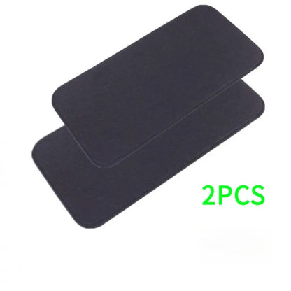 2 Pcs Motorhome Floor Mat Black Caravan Step Mat Dust Proof Stair Mat For Outdoor Travel Camping Motorhome Accessories