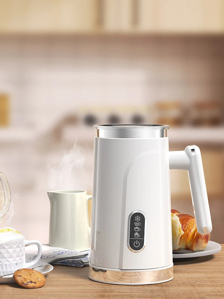 BioloMix 5-in-1 Smart Milk Frother w/LED Touch Display, Style Foam for Coffee & Lattes,Hot And Cold Foam Maker
