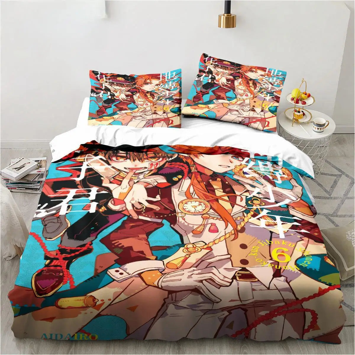 Anime Toilet-Bound Hanako-kun 3D Printed 2/3pcs Bedding Set Duvet Covers Pillowcases Comforter Bedding Set Bedclothes Bed Linen