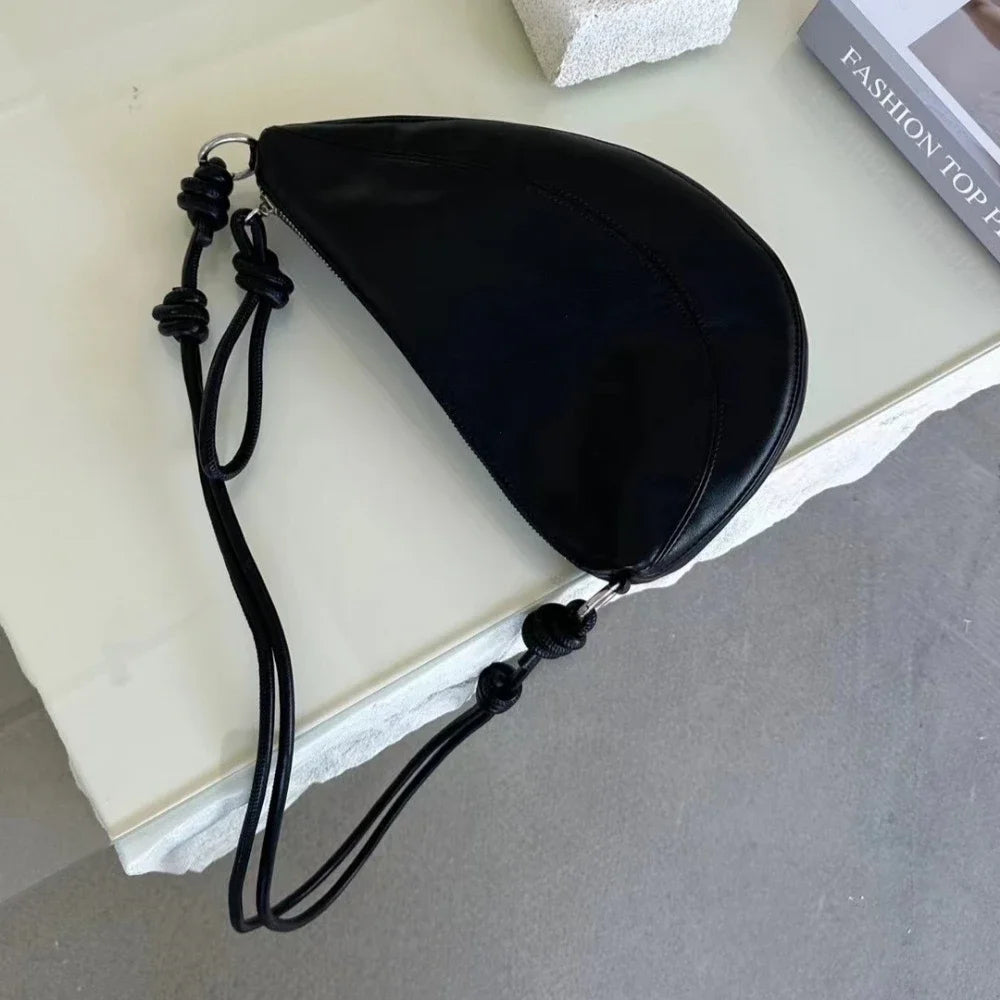 High End Casual Versatile One Shoulder Crossbody Soft Leather Crescent Underarm Bag Crossbody Bags for Women Handbags for Women