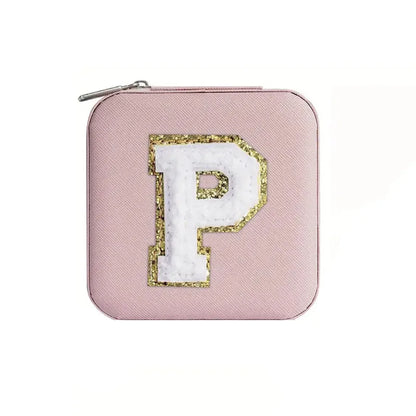 New Creative Letter Jewelry Box Portable Travel Ring Necklace Stud Earrings Storage Box