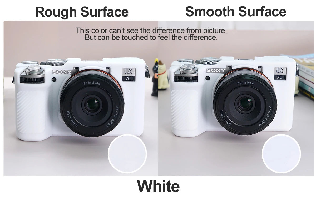 Camera Silicone Case for Sony Alpha 7C Mark II A7CR Camera Cover Full Body Case Protector Sony A7CII A7CR with glass film
