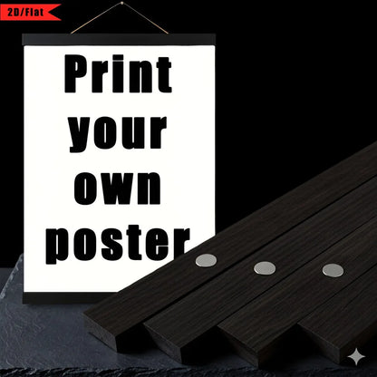 Customized Poster Decorative Painting Comes with a Magnetic Black Hanging Frame, a Simple Style Home Decoration Hanging Poster