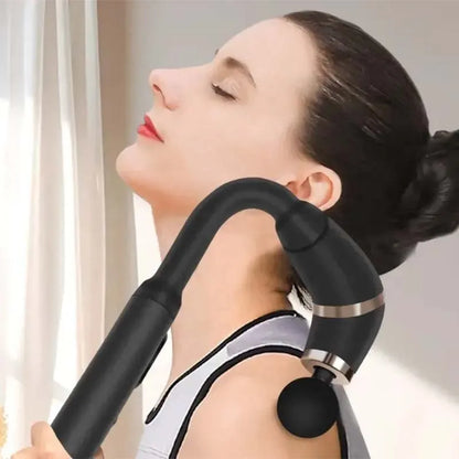 Handheld home massagers, massage guns with extended handles, and back massage tools for relieving deep tissue pain
