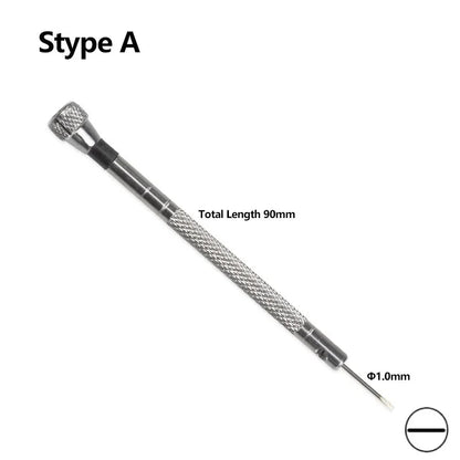 Small 0.8-1.6mm Steel Screwdriver For Watch Glasses Repairing Portable Hand Tools Band Removal With Mini Link Pins Watchmaker