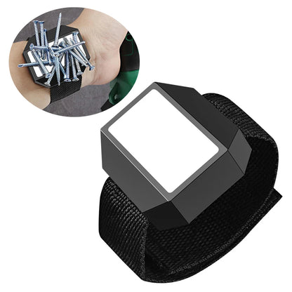 1pc Magnetic Screw Holder Wristband Portable Tool Bag Electrician Adjustable WristBelt For Holding Small Metal Screw Nails Bolts