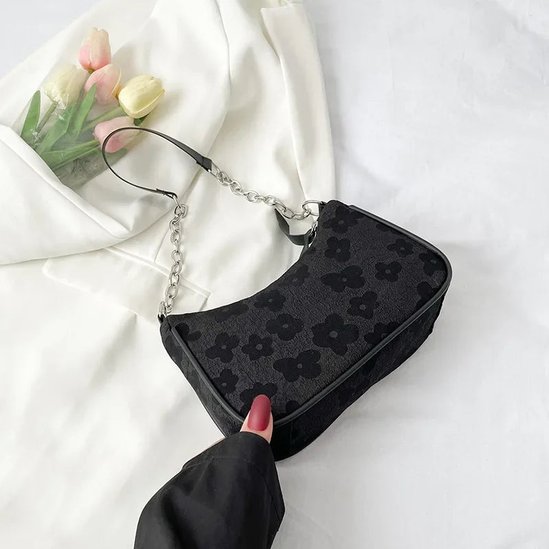 2025 New Fashion Felt Shoulder Bags for Women Small Casual Underarm Bag Female Hand Crossbody Bags for Women Purses and Handbags