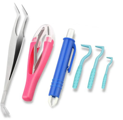 Pet Tick Removal Kit Easy To Use Flea Get Rid of Hook Tweezers Pliers Mite Extractor Dogs Cats Clear Up Accessories Pet Supplies