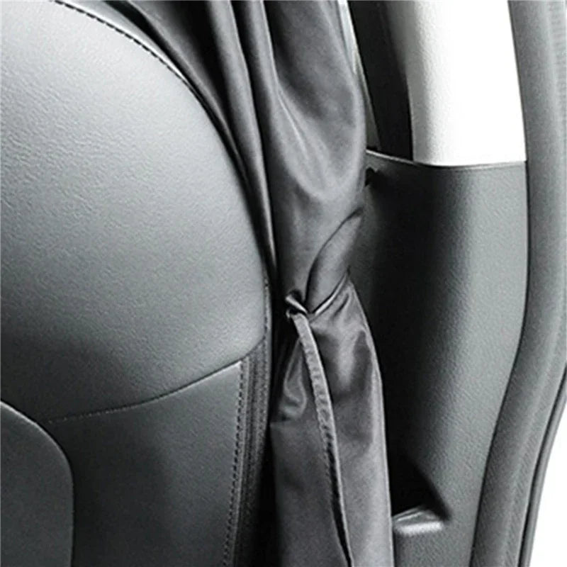 Car Privacy Curtains Universal Divider Curtain Between Rear Seat Auto Blackout Sun Shades Side Window Covers