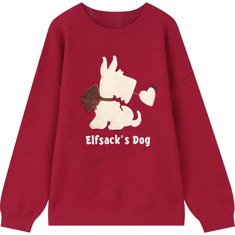 ELFSACK 2024 Autumn New Arrivals Colorful Christmas Y2K sweater Knitwear for women