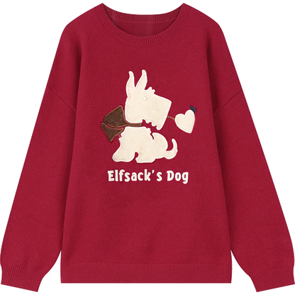 ELFSACK 2024 Autumn New Arrivals Colorful Christmas Y2K sweater Knitwear for women