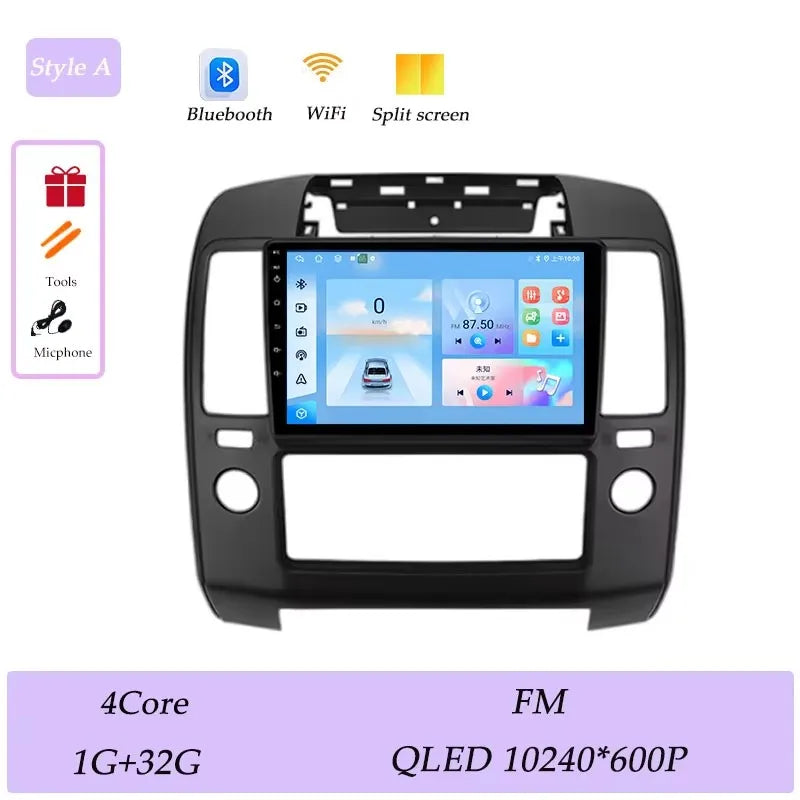 GPS Navigation for Nissan Navara 2006 - 2012 CarPlay Car Radio Video Audio Multimedia Player DSP Stereo Bluetooth  QLED Screen