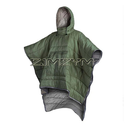 Lazy Cloak Sleeping Bag Outdoor Wearable Cloak Sleeping Bag Winter Plus Quilt Lazy Sleeping Bag For Winter Travel
