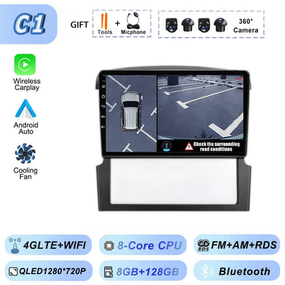 GPS Navigation for Kia Sorento BL 2002-2011 Car Radio Stereo Multimedia Video Player Android 15 Wireless Carplay Android Auto BT
