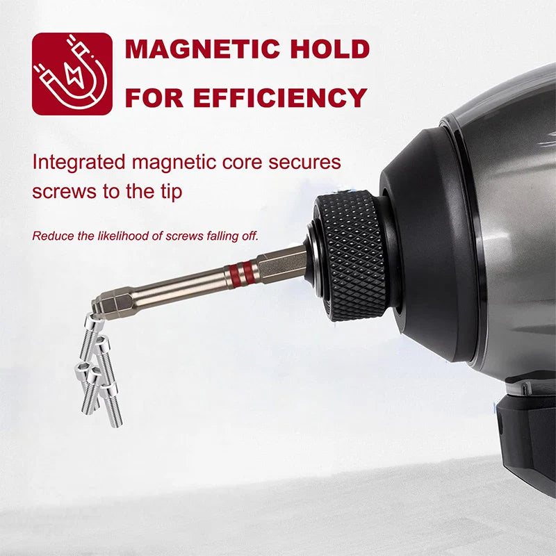 Screwdriver Bits Set 3Pcs With Magnetic Hex Shank Pagoda-shaped Design In Multiple Sizes For Electric Drills And Wrenches