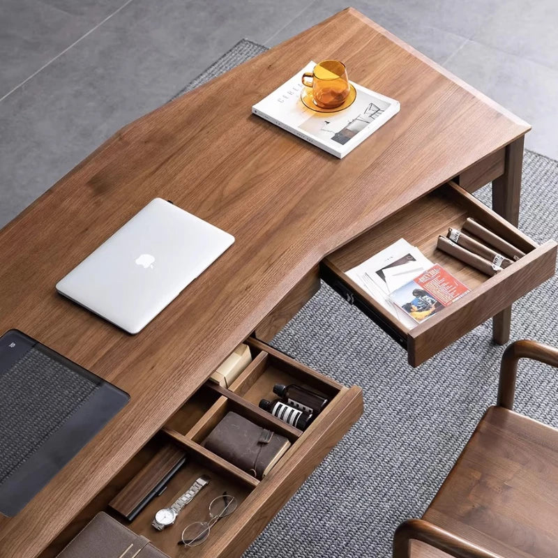 Executive Organizers Office Desk Computer Minimalist Space Saving Office Desk Study Wooden Mesas Escritorio Unique Furniture