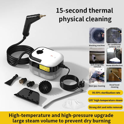 Steam Cleaner High Pressure Temperature Handhled Steam Mop Commercial Household Air Conditioner Kitchen Hood Car Cleaner EU/US