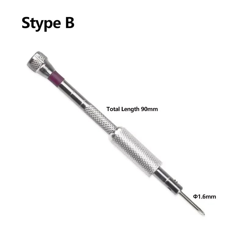 Small 0.8-1.6mm Steel Screwdriver For Watch Glasses Repairing Portable Hand Tools Band Removal With Mini Link Pins Watchmaker