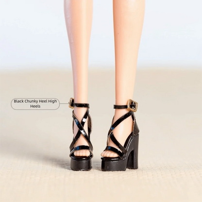 Shoes Accessories Handmade Shoes Exquisite 1/6 Supermodel High Heels Boots Accessories