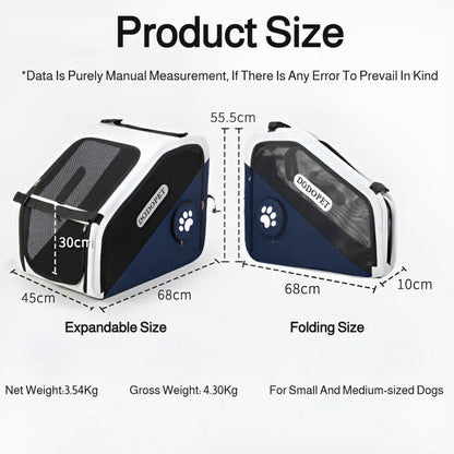 Pet Car Cage Safety Kennel Escape Prevention Cat and Dog Travel Fixed Dog Cage Portable and Breathable Pet Products