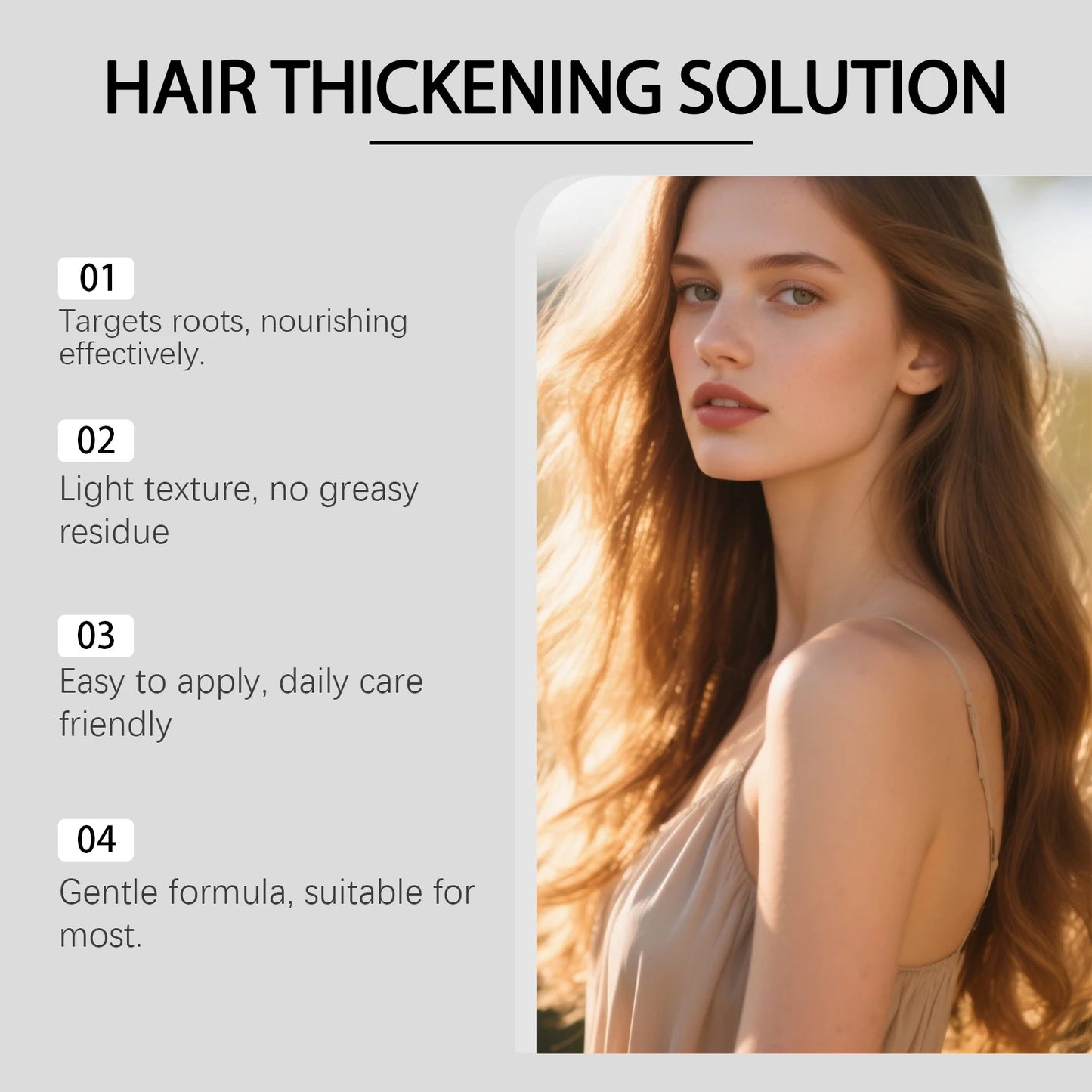 Hair Root Nourishing Roller Serum - Healthy Scalp Environment Care, Moisturizes Hair for Smooth & Shiny Strands