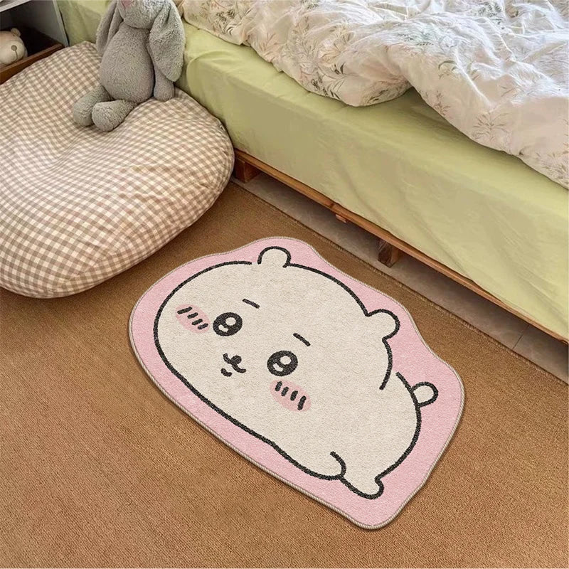 Cute Floor Mat Anti-slip Soft Rug For Bedroom Living Room Bedside Decorative Carpet Ideal For Rental House Cozy