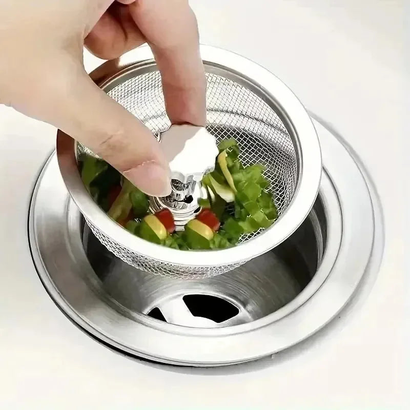 2Setc Drain Basket Kitchen Sink Strainer Set With Handle Stopper Me Handle Stopper Kitchen Sink Strainer Stainless Replacement