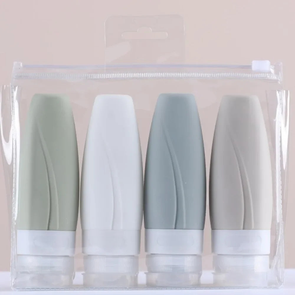 Travel Bottles Set, Travel Containers for Travel Size Toiletries, with Portable Quart Bag, Storage Shampoo Lotion, Leak Proof